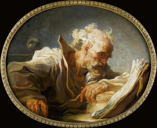 A Philosopher od Jean Honoré Fragonard