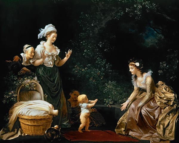 the first steps (painted with Marguerite Gérard) od Jean Honoré Fragonard