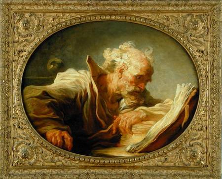 A Philosopher od Jean Honoré Fragonard