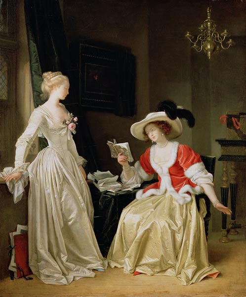 the reader (painted with Marguerite Gérard) od Jean Honoré Fragonard