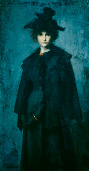 Portrait of Madame Laura Leroux od Jean-Jacques Henner