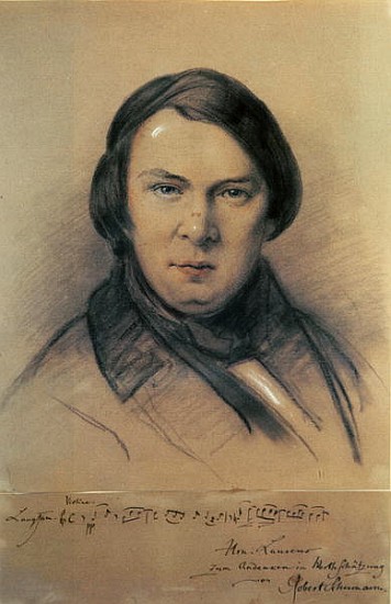 Robert Schumann (1810-56) 1853 od Jean Joseph Bonaventure Laurens