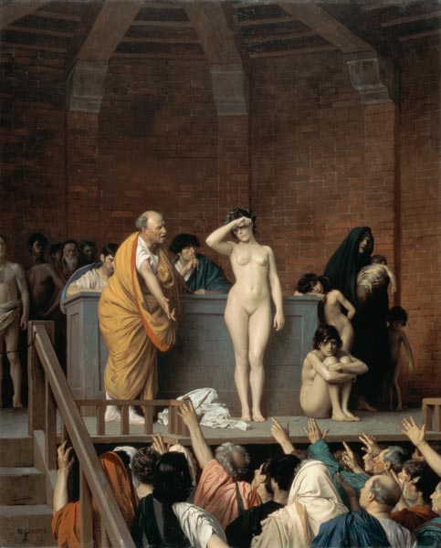 Sklavenmarkt in Rom od Jean-Léon Gérome