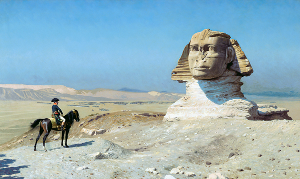 Bonaparte vor der Sphinx od Jean-Léon Gérome