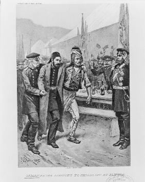 Osman Pasha brought to Skobelev at Plevna