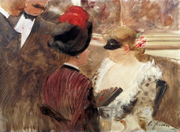 In the box at the masked ball od Jean Louis Forain