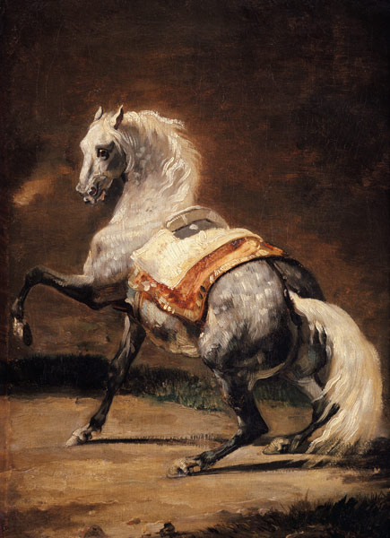 Dapple-grey horse od Jean Louis Théodore Géricault
