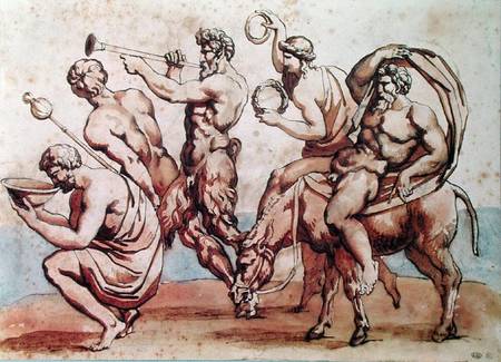 Bacchanal od Jean Louis Théodore Géricault