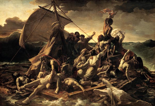 The raft of the Medusa od Jean Louis Théodore Géricault