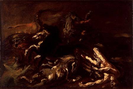 The Death of Hippolytus od Jean Louis Théodore Géricault