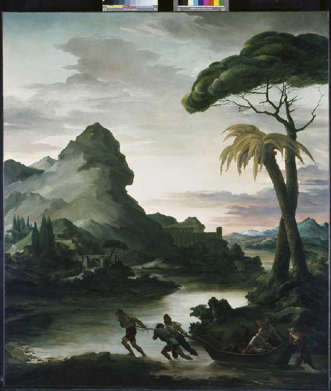 Heroic landscape with fishermen od Jean Louis Théodore Géricault