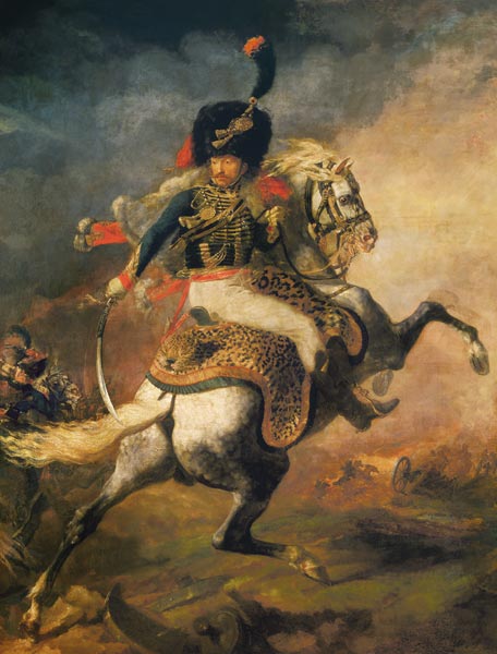 Officer of the guard hunters at the attack od Jean Louis Théodore Géricault