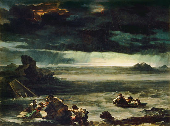 Scene of the Deluge od Jean Louis Théodore Géricault