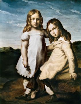 Alfred Dedreux (1810-60) as a Child with his Sister, Elise