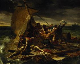 Study for The Raft of the Medusa (oil on canvas)