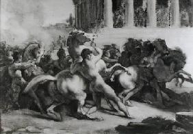Study for the Race of the Barbarian Horses