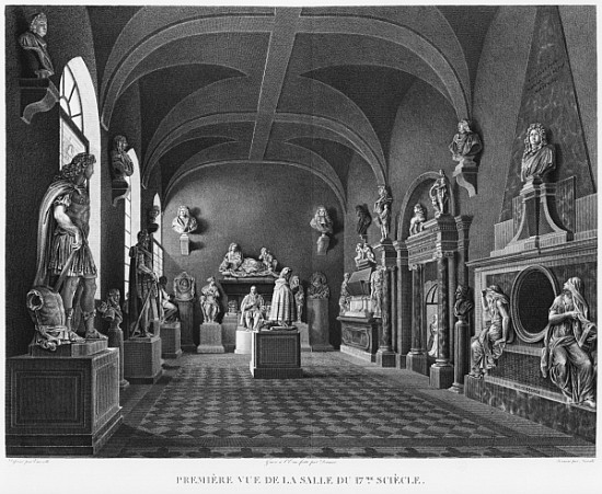 First view of the 17th century room, Musee des Monuments Francais, Paris, illustration from ''Vues p od Jean Lubin Vauzelle