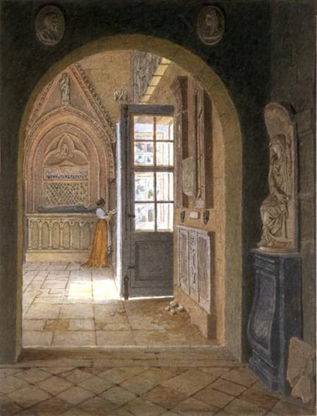 A Room in the Convent of the Petits Augustins od Jean Lubin Vauzelle
