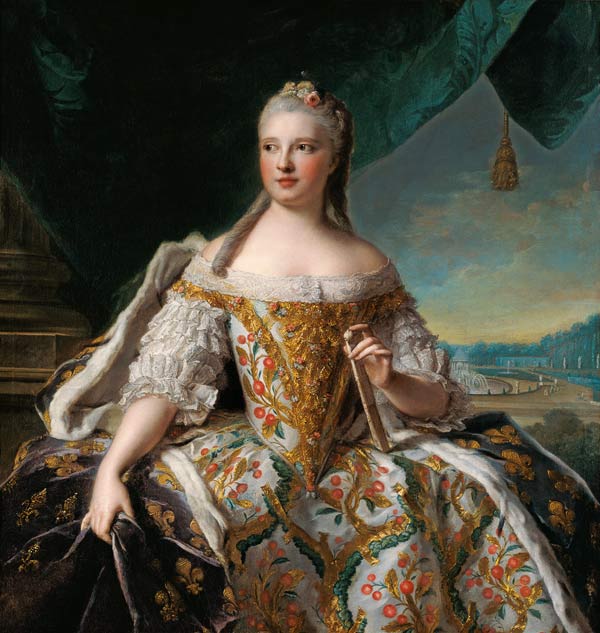 Dauphine Marie-Josephe de Saxe (1731-67) od Jean Marc Nattier