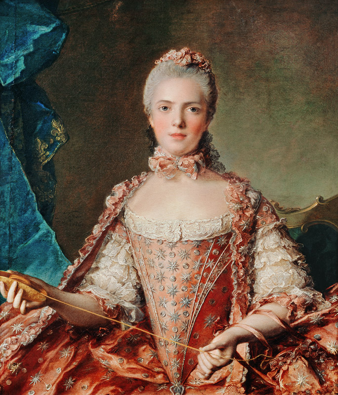 Portrait of Marie Adelaide (1759-1802) od Jean Marc Nattier