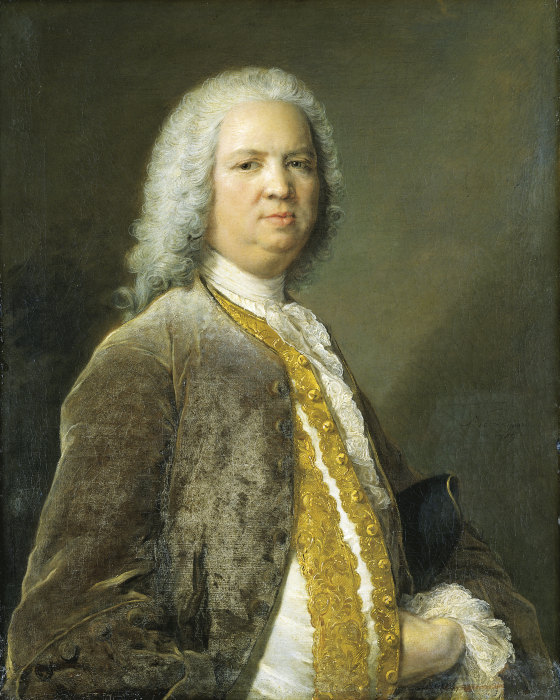 Portrait of the Frankfurt Banker Johann Georg Leerse od Jean-Marc Nattier