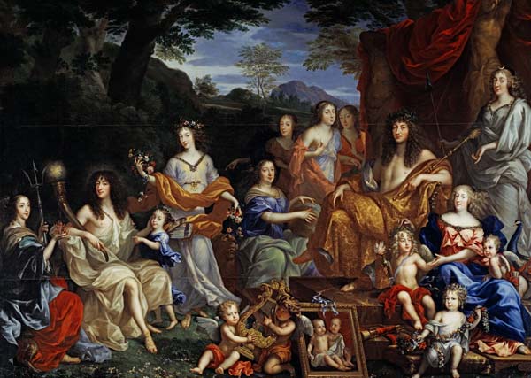 The Family of Louis XIV (1638-1715) 1670  (for details see 39054-39055) od Jean Nocret