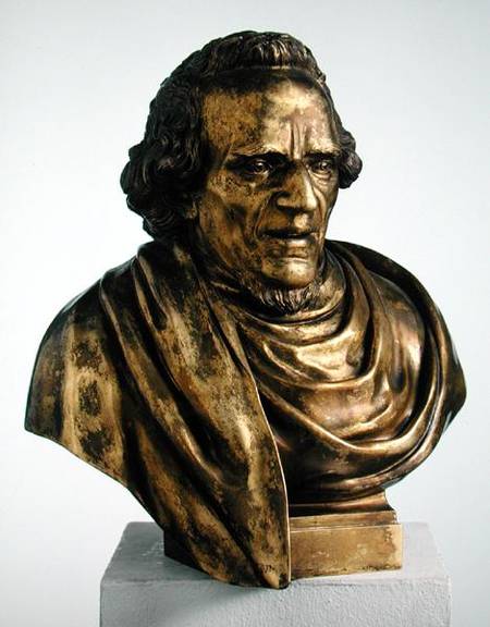 Portrait of Moses Mendelssohn (1729-86) od Jean Pierre Antoine Tassaert
