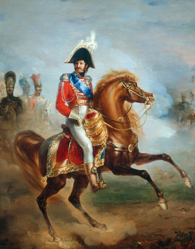 Joachim Murat ( 1767-1815) on Horseback od Jean-Pierre Franque