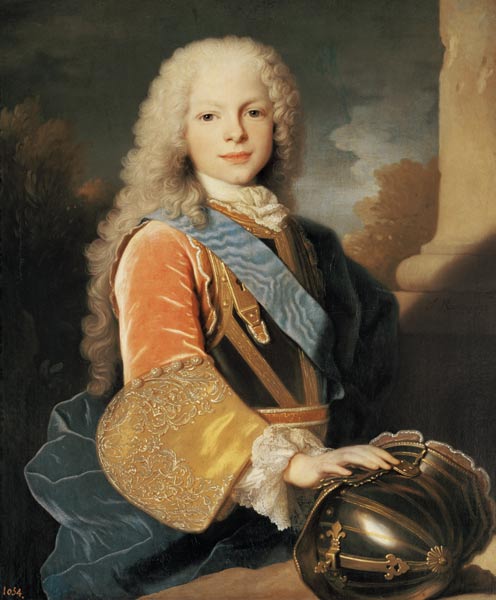 Portrait of Ferdinand de Bourbon and Savoy (1713-59) Prince of Asturias od Jean Ranc