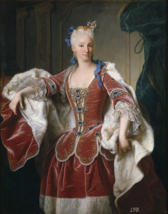 Portrait of Elisabeth Farnese, Queen consort of Spain od Jean Ranc