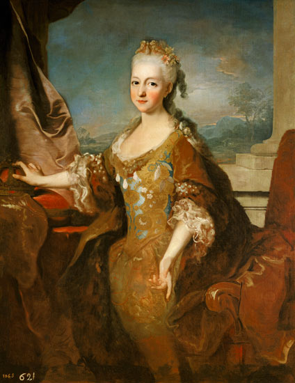 Portrait of Louise-Elisabeth d'Orleans (1709-42) od Jean Ranc