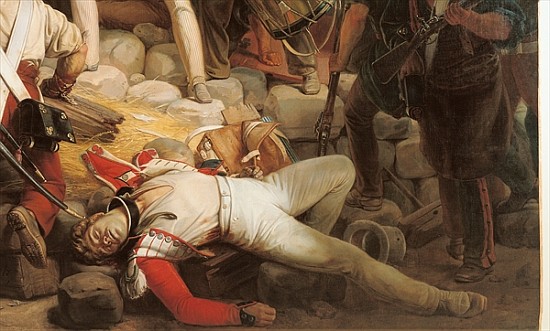 Fighting at the Hotel de Ville, 28th July 1830, 1833 (detail of 39427) od Jean Victor Schnetz
