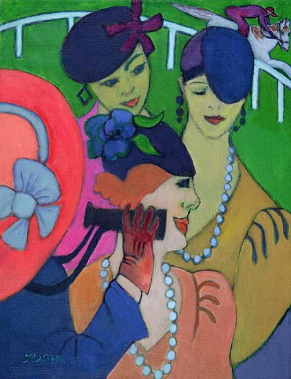 A Day at the Races (oil on canvas)  od Jeanette  Lassen