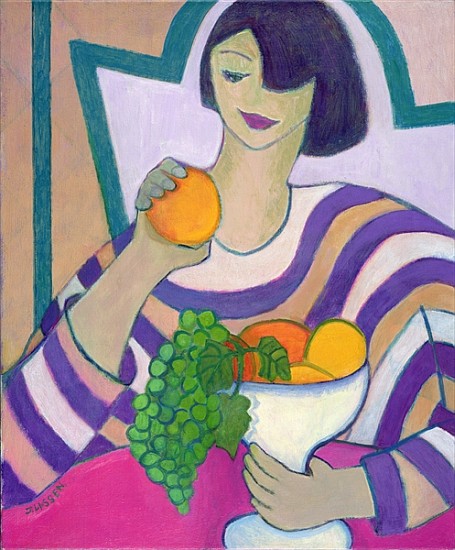 Forbidden Fruit, 2003-04 (acrylic on canvas)  od Jeanette  Lassen