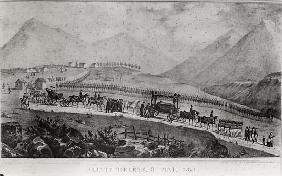 The Funeral Cortege of Napoleon Bonaparte (1769-1821) at Saint Helena, 9th May 1821