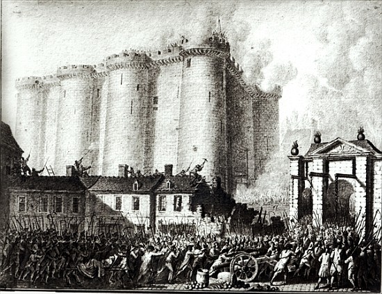 Siege of the Bastille, 14th July 1789 od Jean Louis the Younger Prieur