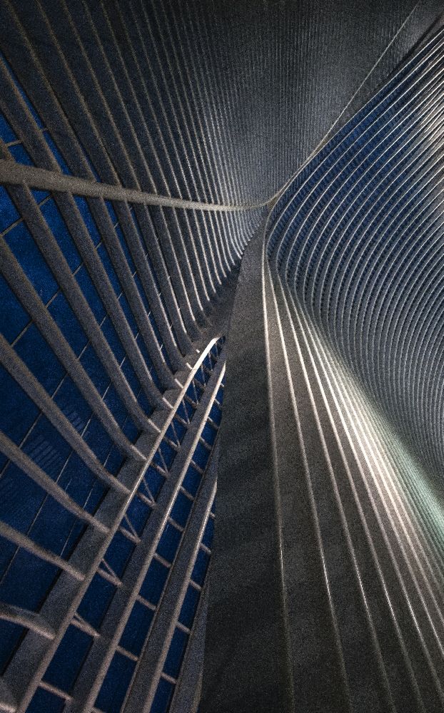 Calatrava lines at the blue hour od Jef Van den
