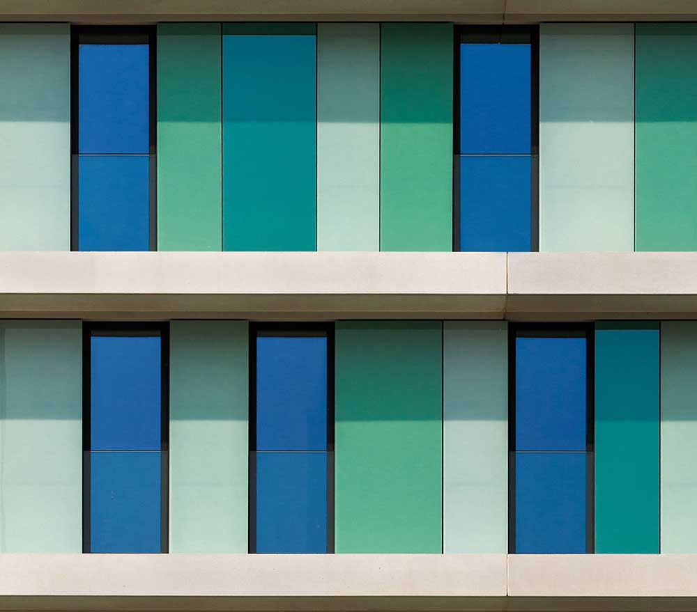 Shades of green and blue od Jef Van den