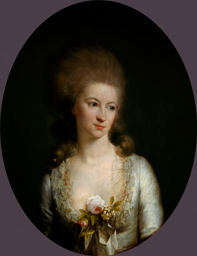 Portrait of Eleonore V. Hennings od Jens Juel