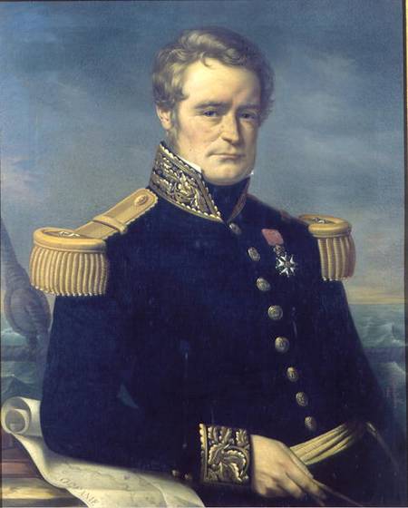 Portrait of Jules Dumont d'Urville (1790-1842) od Jerome Cartellier