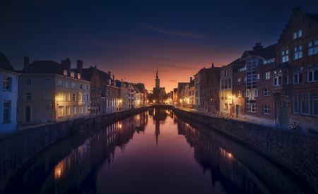 Sunset in Brugge