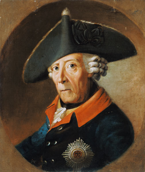 Frederick II the Great of Prussia, od J.H.C. Franke