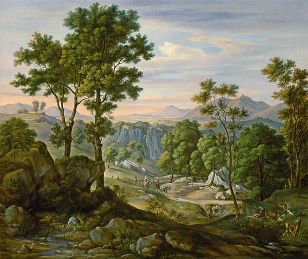 Italian Landscape od Joachim Faber