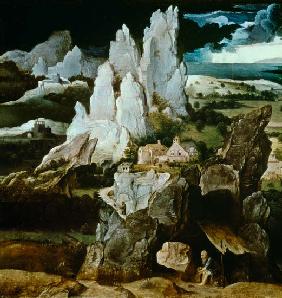St. Jerome in a Rocky Landscape