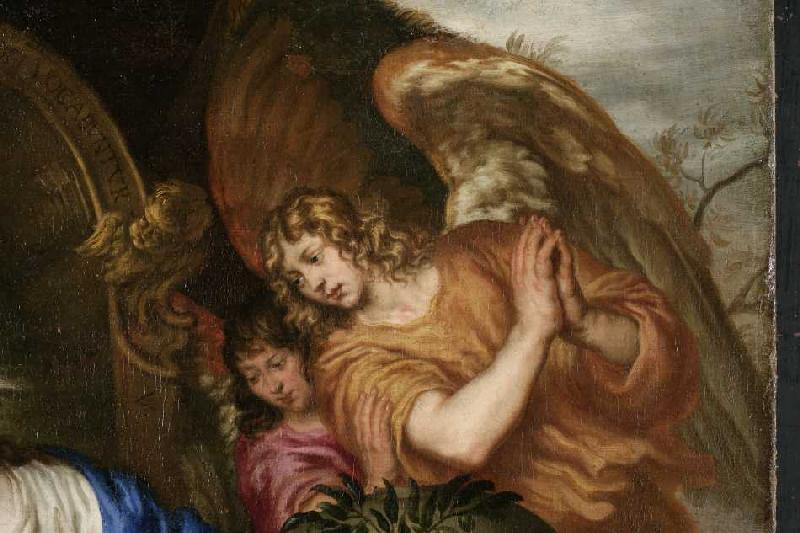 Muttergottes mit dem Christuskind und dem Johannesknaben (Detail). od Joachim von Sandrart