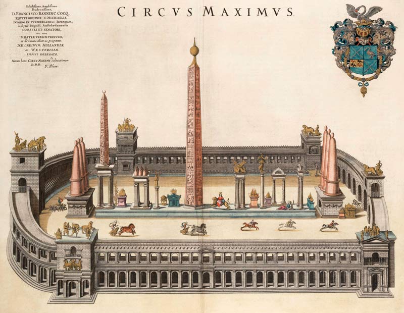 The Circus Maximus (From the Atlas Van Loon) od Joan Blaeu