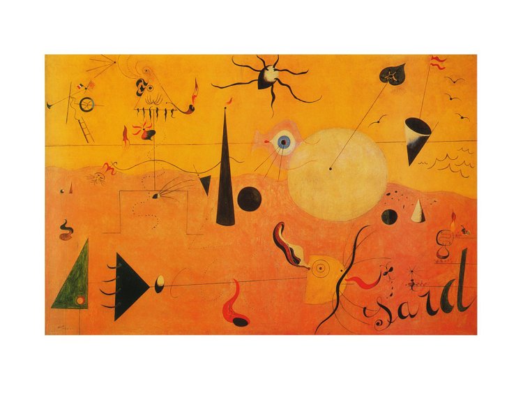 Paysage Catalan  - (JM-296) od Joan Miró