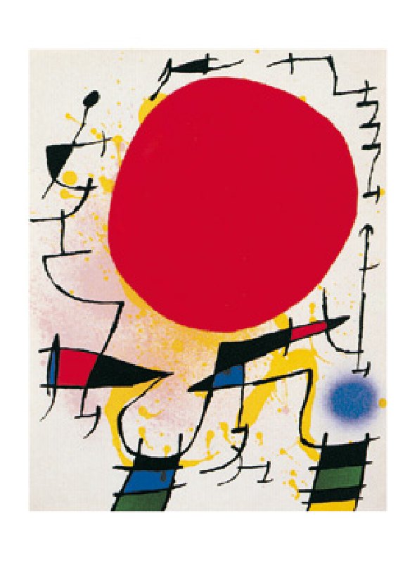 Le soleil rouge  - (JM-794) od Joan Miró