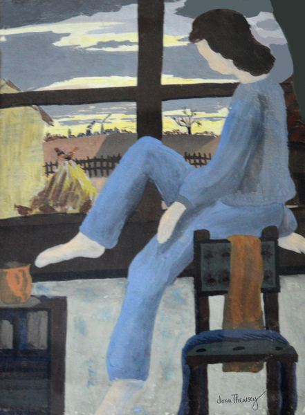 Girl Watching the Dawn od Joan  Thewsey