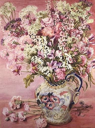 Mama''s Flowers (w/c)  od Joan  Thewsey